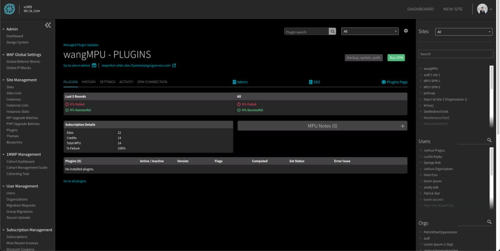 Managed Plugin Updates screenshot 3